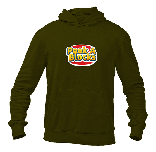 Men's Peek A Blocks Heavy Blend Hooded Sweatshirt