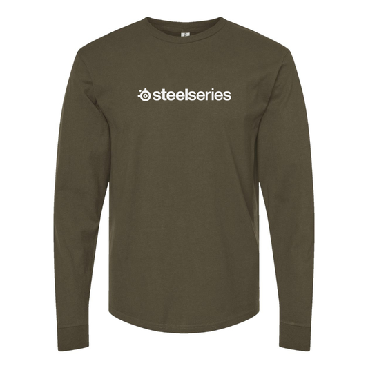 Men's Steelseries Logo Cotton Long Sleeve T-Shirt