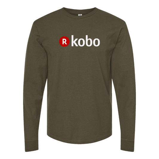 Men's Kobo Logo Cotton Long Sleeve T-Shirt