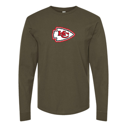 Men's KC Chiefs Logo Long Sleeve T-Shirt
