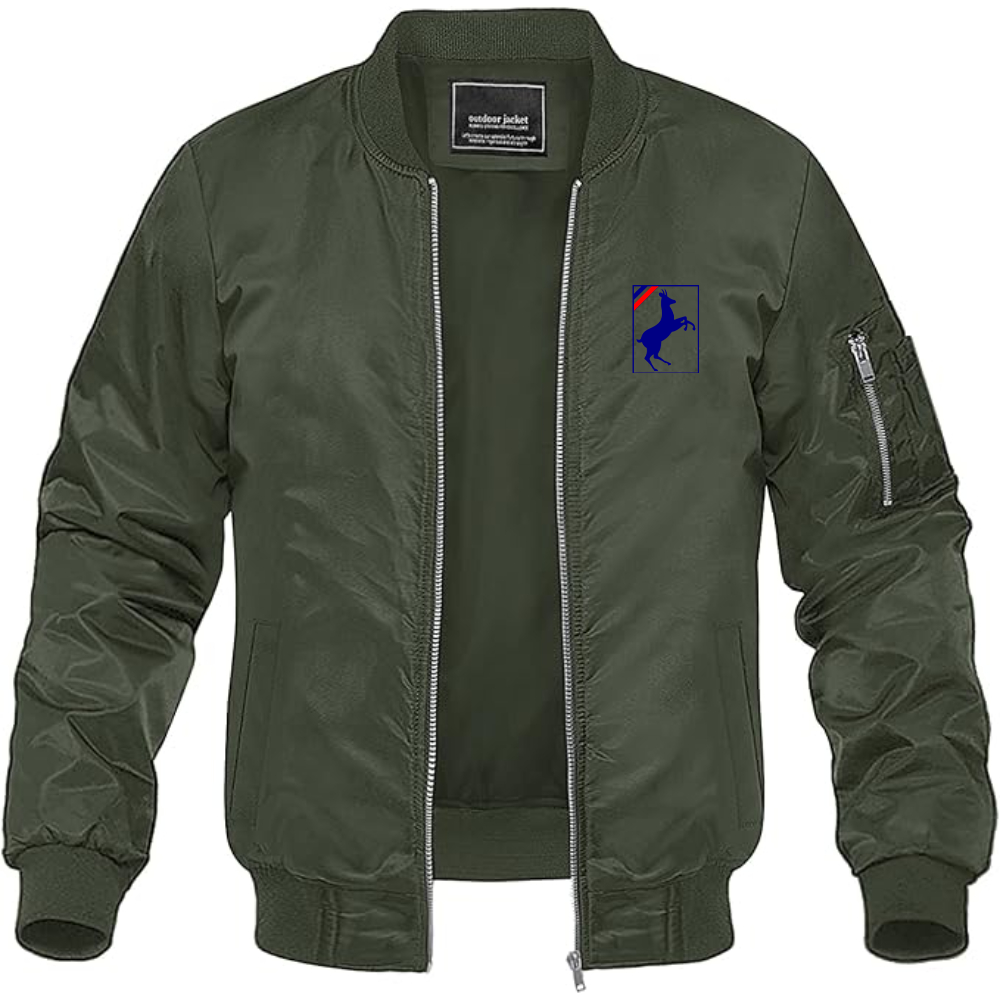 Men's Auverland Logo Lightweight Bomber Jacket Windbreaker Softshell Varsity Jacket Coat