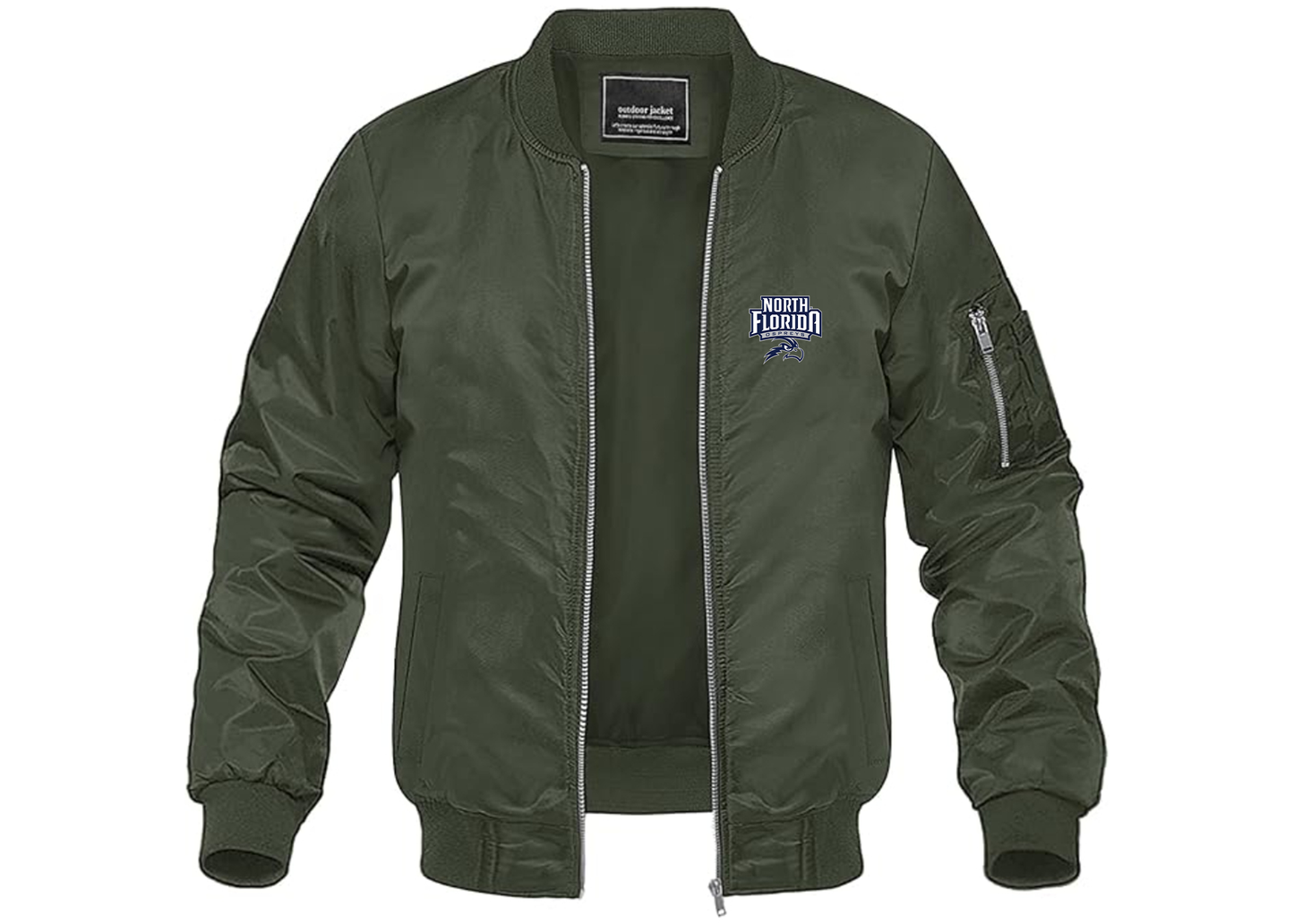 Men's UNF Ospreys Lightweight Bomber Jacket Windbreaker Softshell Varsity Jacket Coat