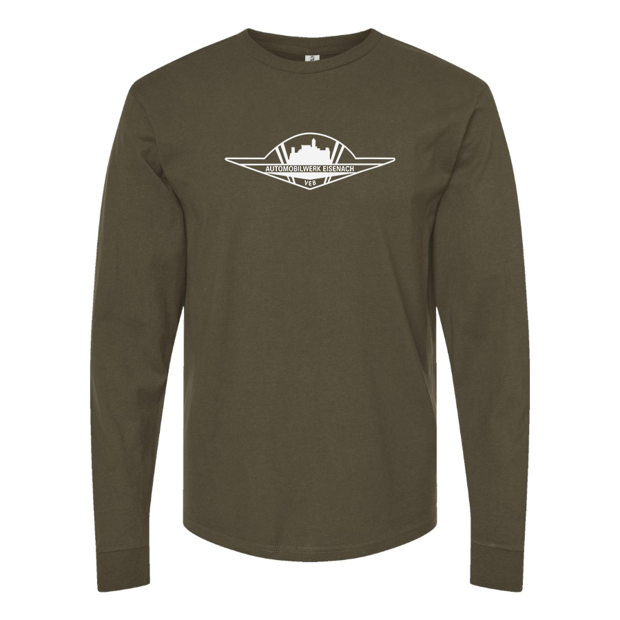 Men's Wartburg Logo  Cotton Long Sleeve T-Shirt