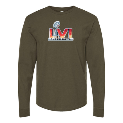 Men's Superbowl LVI Logo  Cotton Long Sleeve T-Shirt