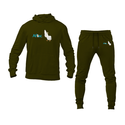 Men's Aflac Logo and Duck Hoodie Joggers Set