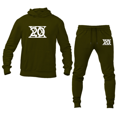 Men's Twentieth Century Motor Car Corporation Logo Hoodie Joggers Set
