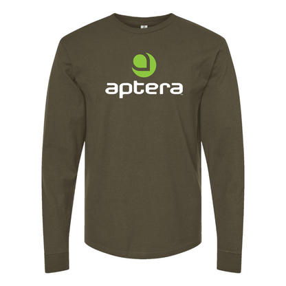 Men's  Aptera Motors Logo Cotton Long Sleeve T-Shirt