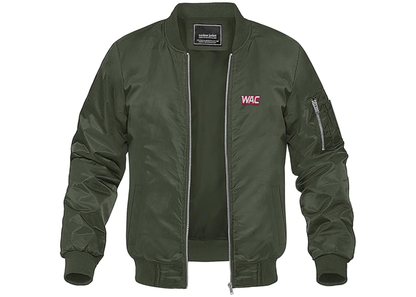 Men's Western Athletic Conference Lightweight Bomber Jacket Windbreaker Softshell Varsity Jacket Coat