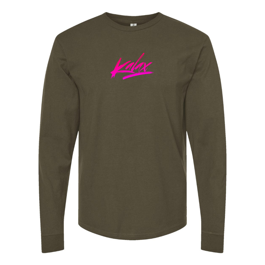 Men's  Kalax Logo  Cotton Long Sleeve T-Shirt