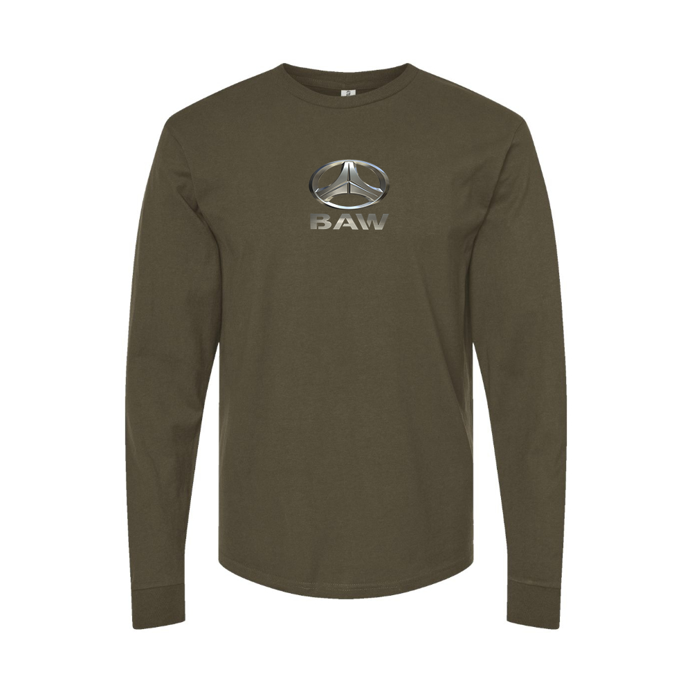 Men's Beijing Automobile Works Logo Long Sleeve T-Shirt
