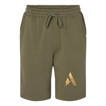 Men's  Accor Golden Logo Independent Trading Co Midweight Fleece Shorts
