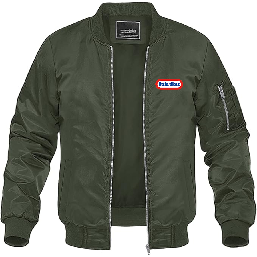 Men's Little Tikes Logo  Lightweight Bomber Jacket Windbreaker Softshell Varsity Jacket Coat