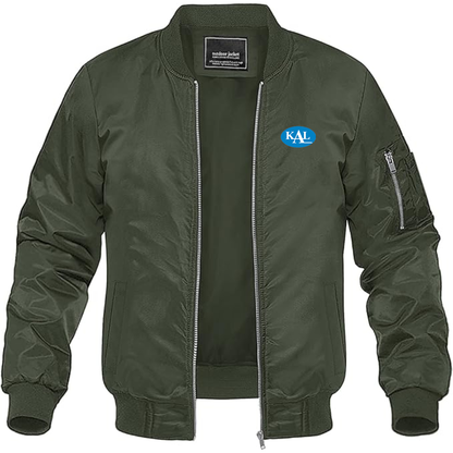 Men's  Kerala Automobiles Limited Logo Lightweight Bomber Jacket Windbreaker Softshell Varsity Jacket Coat