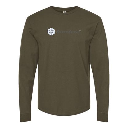 Men's SilverStone Logo Cotton Long Sleeve T-Shirt