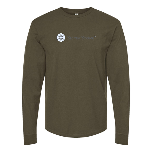Men's SilverStone Logo Cotton Long Sleeve T-Shirt