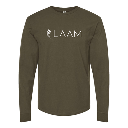 Men's Laam Logo Cotton Long Sleeve T-Shirt