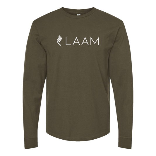 Men's Laam Logo Cotton Long Sleeve T-Shirt