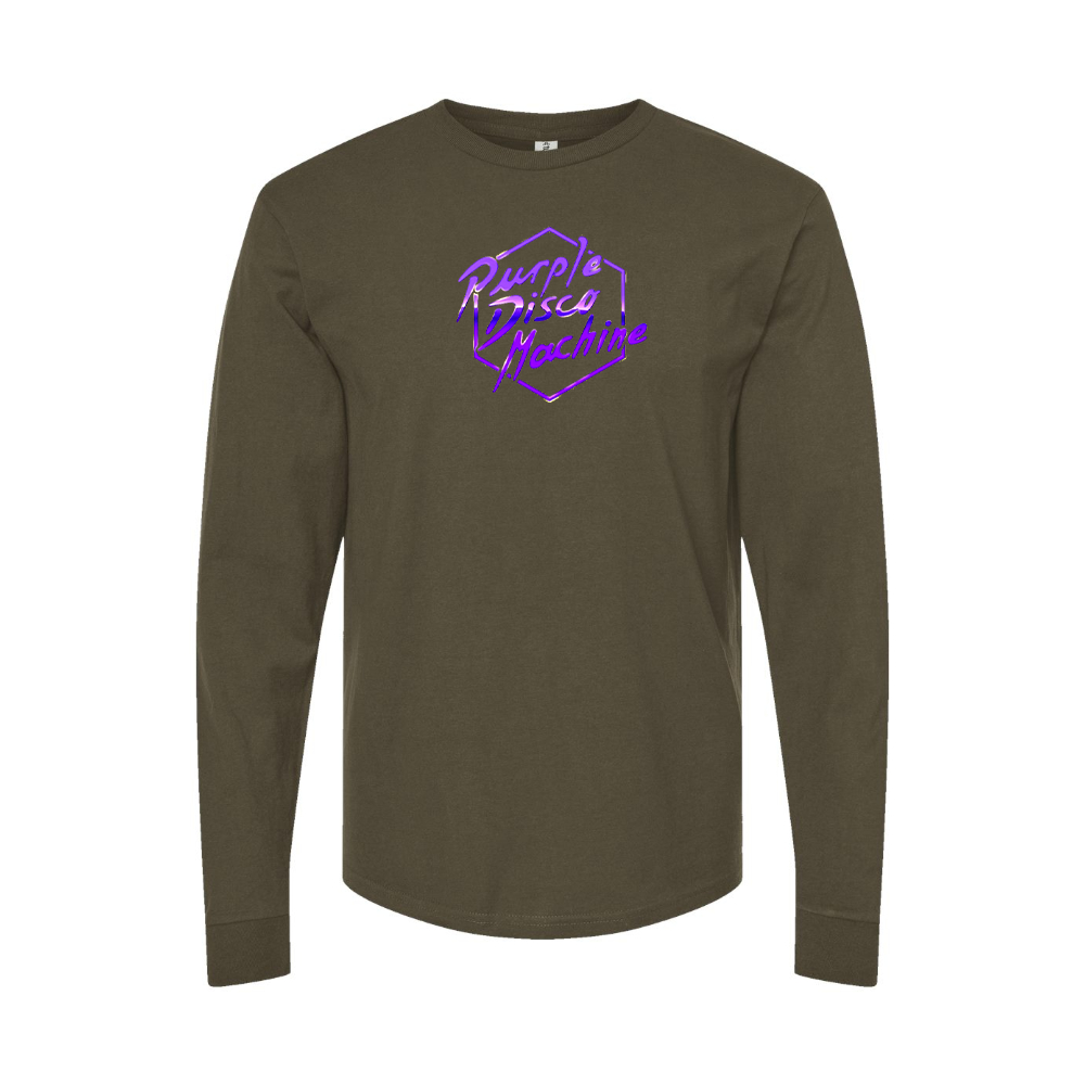 Men's Purple Disco Machine Long Sleeve T-Shirt