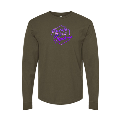 Men's Purple Disco Machine Long Sleeve T-Shirt
