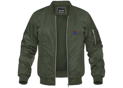 Men's Tulsa Golden Hurricane Lightweight Bomber Jacket Windbreaker Softshell Varsity Jacket Coat