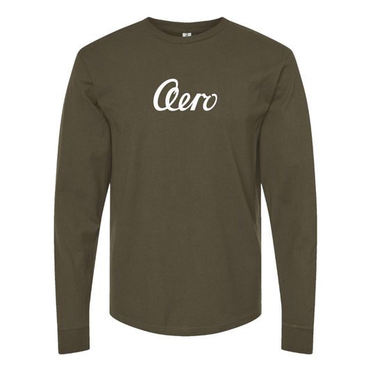 Men's Aero   Logo Cotton Long Sleeve T-Shirt