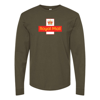 Men's  Royal Mail    Logo Cotton Long Sleeve T-Shirt