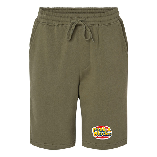 Men's Peek A Blocks Independent Trading Co Midweight Fleece Shorts