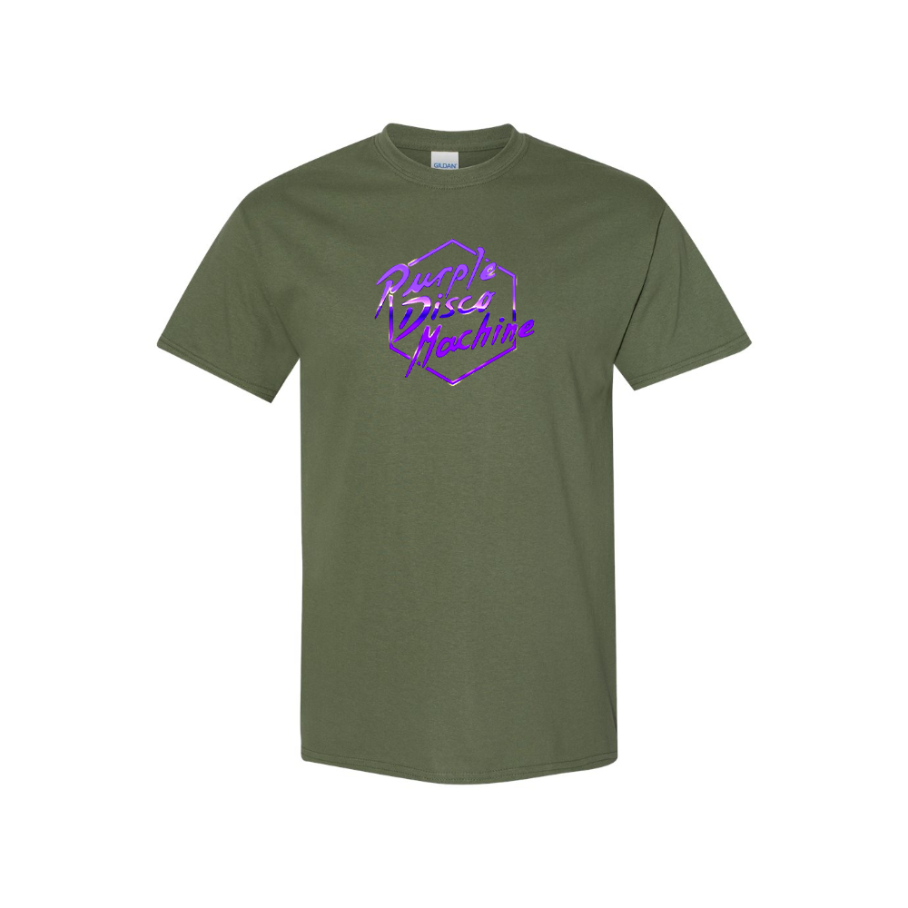 Men's Purple Disco Machine Cotton T-Shirt