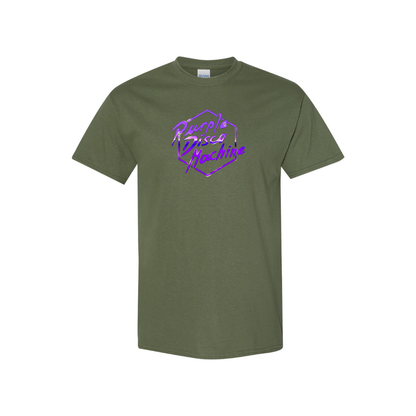 Men's Purple Disco Machine Cotton T-Shirt