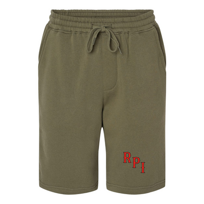 Men's RPI Engineers Logo Independent Trading Co Midweight Fleece Shorts