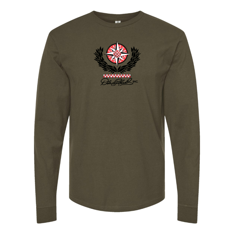 Men's Dale Earnhardt Inc Logo Cotton Long Sleeve T-Shirt