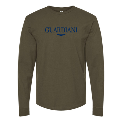Men's Alberto Guardiani Logo Cotton Long Sleeve T-Shirt