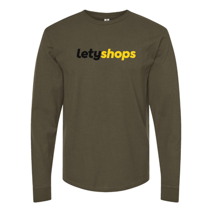 Men's LetyShops Logo Cotton Long Sleeve T-Shirt