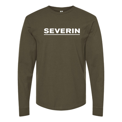 Men's Severin Logo  Cotton Long Sleeve T-Shirt
