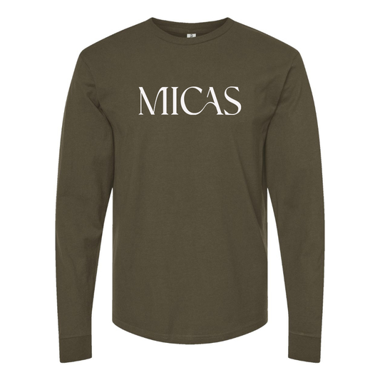 Men's Micas  Logo Cotton Long Sleeve T-Shirt