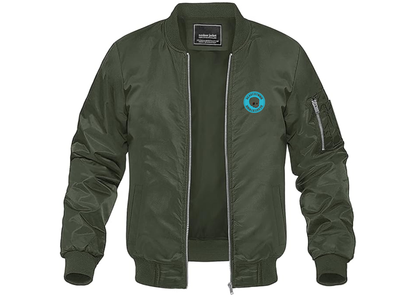Men's Beavertown Brewery Lightweight Bomber Jacket Windbreaker Softshell Varsity Jacket Coat