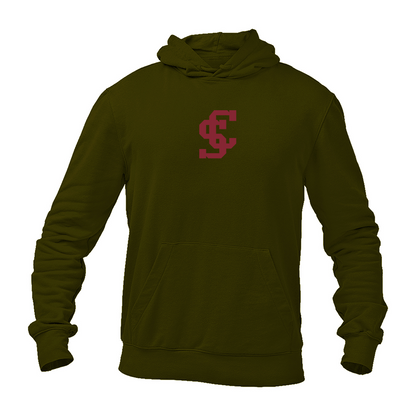 Men's Santa Clara Broncos Logo Softstyle Midweight Hooded Sweatshirt