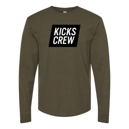 Men's Kickscrew Logo Cotton Long Sleeve T-Shirt