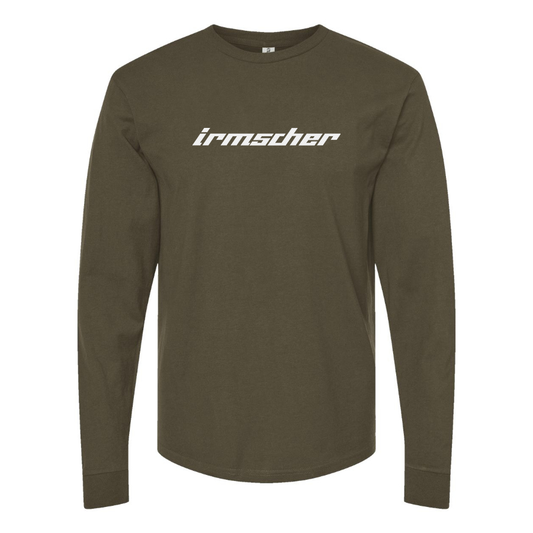 Men's Irmscher Logo Cotton Long Sleeve T-Shirt
