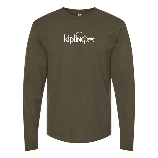 Men's Kipling Logo Cotton Long Sleeve T-Shirt