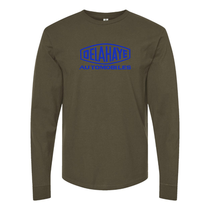 Men's Delahaye Logo Cotton Long Sleeve T-Shirt