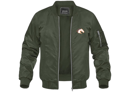 Men's Texas Arlington Mavericks Lightweight Bomber Jacket Windbreaker Softshell Varsity Jacket Coat