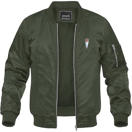 Men's Beaumont Logo Lightweight Bomber Jacket Windbreaker Softshell Varsity Jacket Coat
