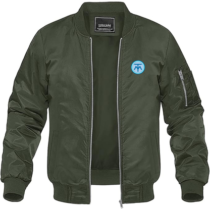 Men's Turcat Mery Logo Lightweight Bomber Jacket Windbreaker Softshell Varsity Jacket Coat