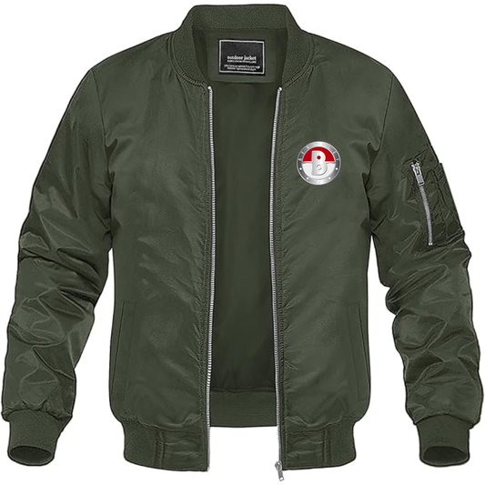 Men's Berkeley Logo Lightweight Bomber Jacket Windbreaker Softshell Varsity Jacket Coat