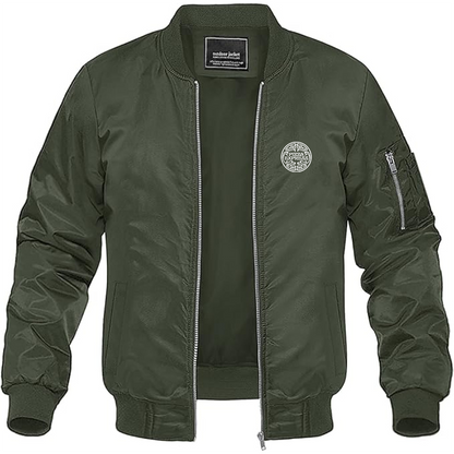 Men's Pizza Express Logo Lightweight Bomber Jacket Windbreaker Softshell Varsity Jacket Coat