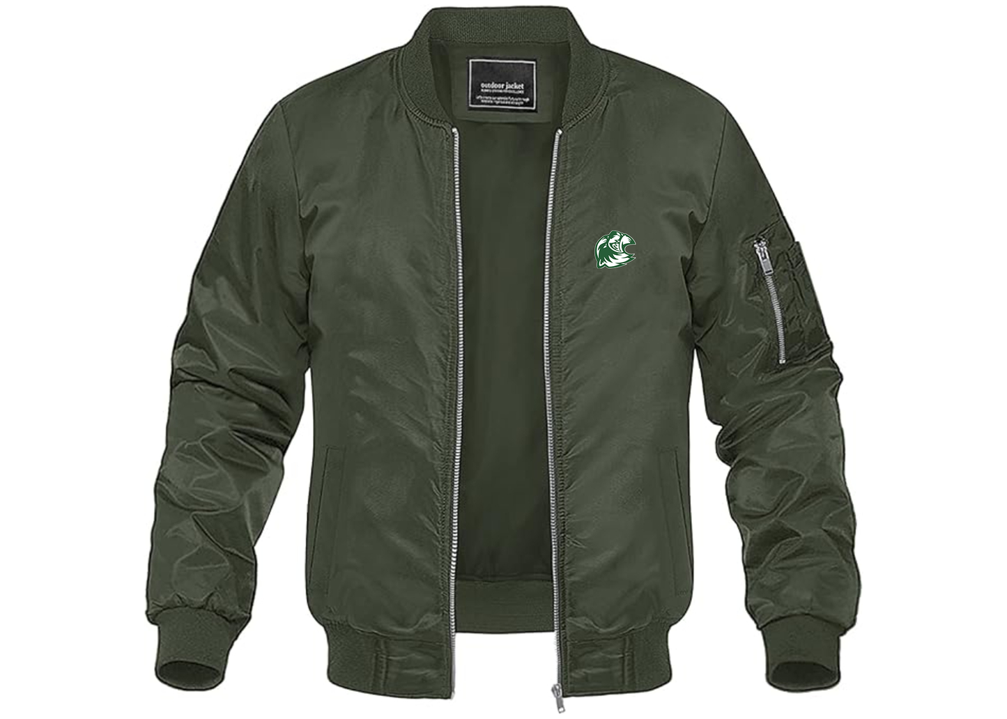 Men's Utah Valley Wolverines Lightweight Bomber Jacket Windbreaker Softshell Varsity Jacket Coat
