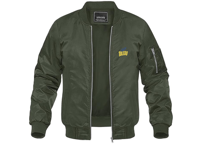 Men's Toledo Rockets Lightweight Bomber Jacket Windbreaker Softshell Varsity Jacket Coat