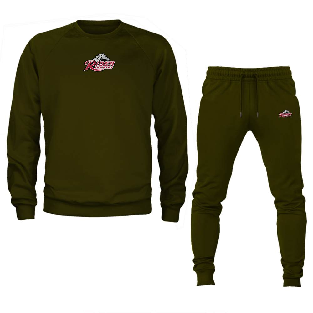 Men's Rider Broncs Logo Crewneck Sweatshirt Joggers Suit