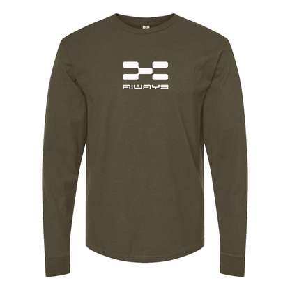 Men's Aiways Logo Cotton Long Sleeve T-Shirt